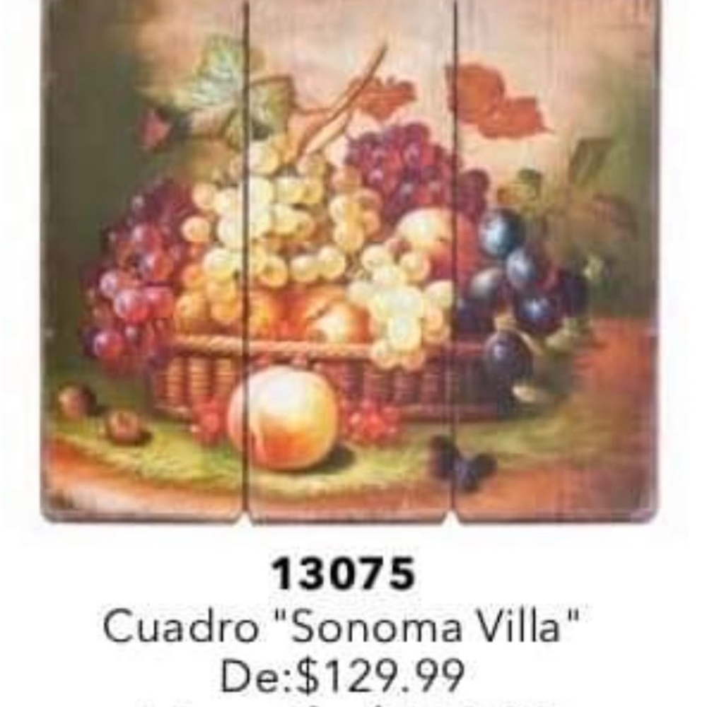 Cuadro, espejos,flores,follaje , etc
